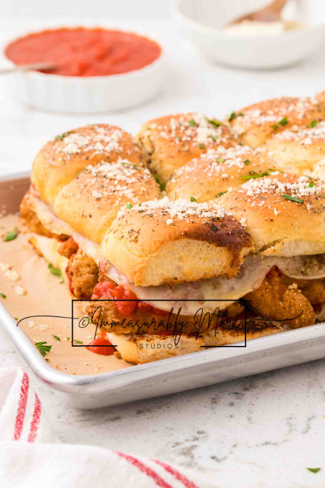 CHICKEN PARMESAN SLIDERS EXCLUSIVE!!!