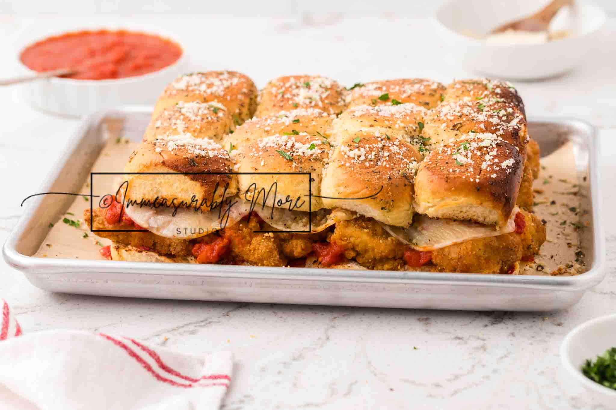 CHICKEN PARMESAN SLIDERS EXCLUSIVE!!!