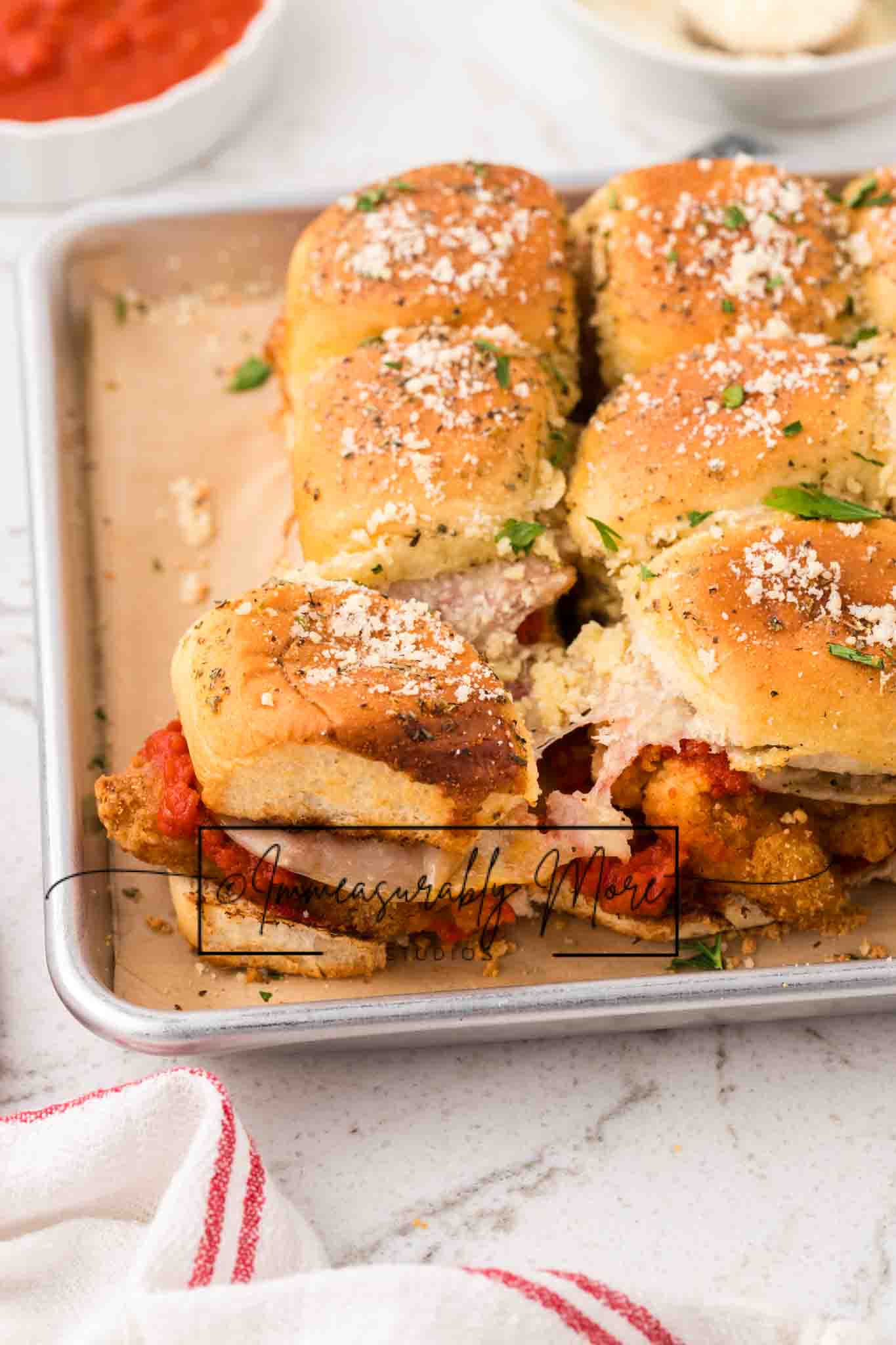 CHICKEN PARMESAN SLIDERS EXCLUSIVE!!!
