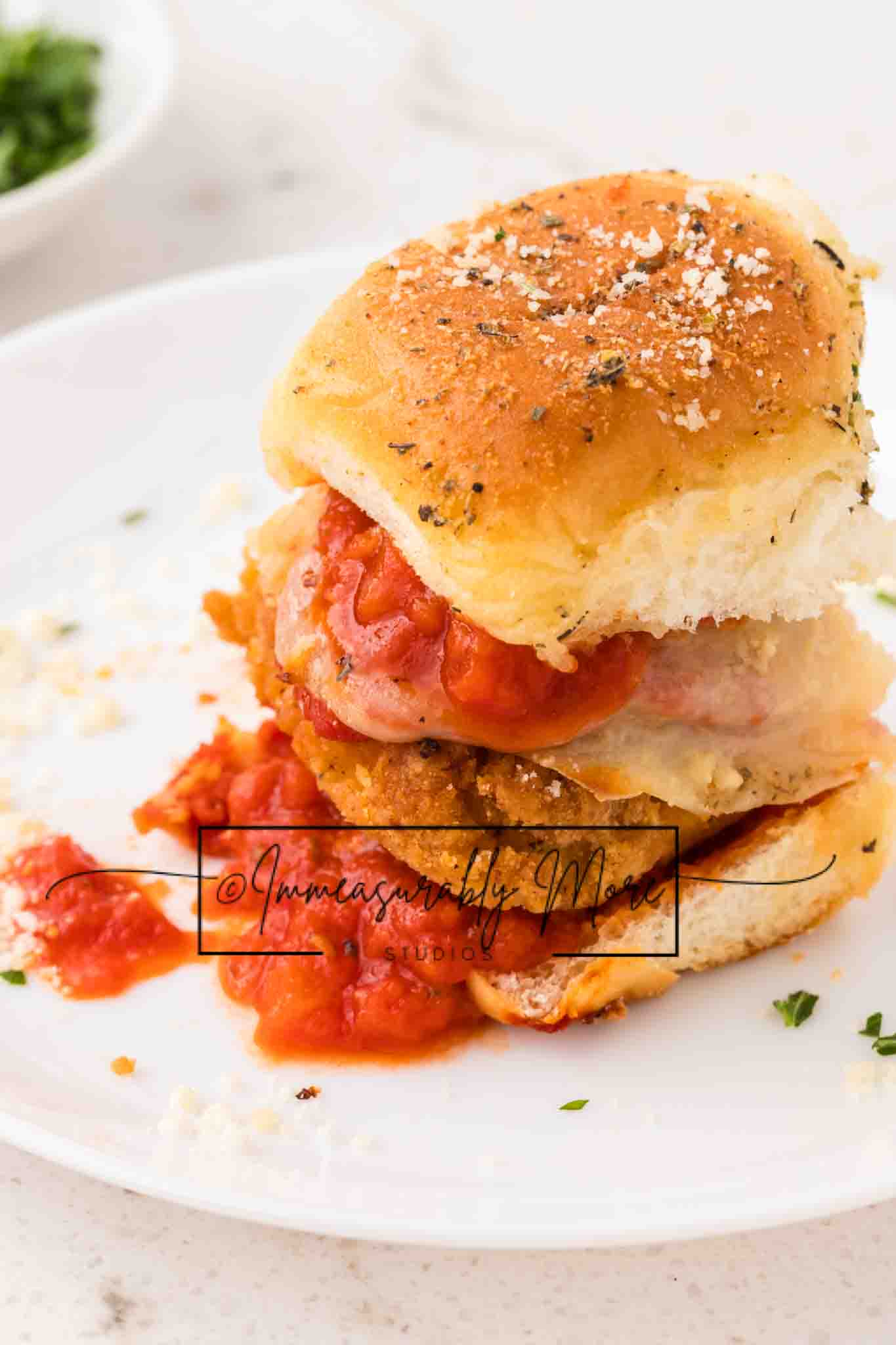 CHICKEN PARMESAN SLIDERS EXCLUSIVE!!!