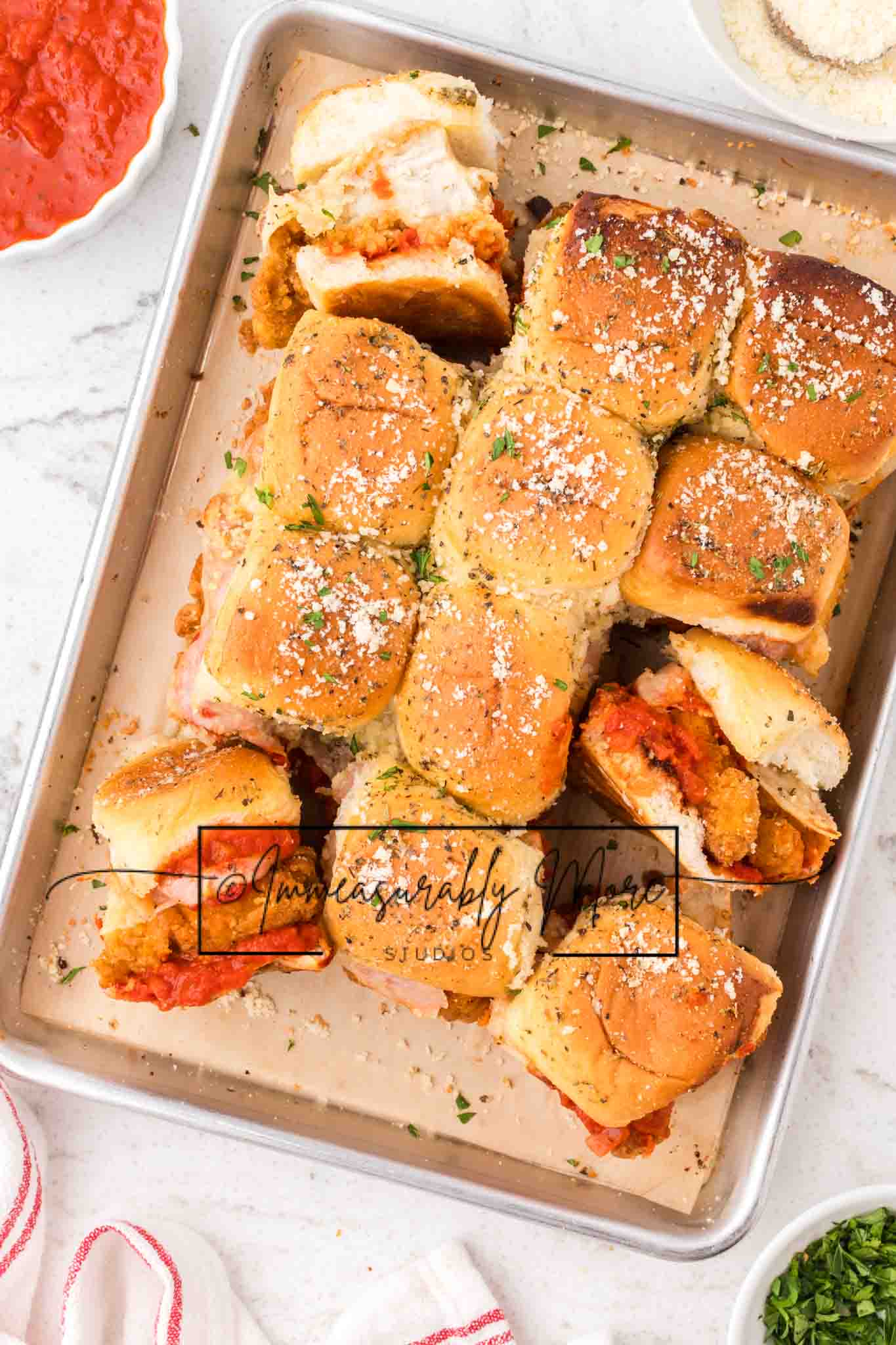CHICKEN PARMESAN SLIDERS EXCLUSIVE!!!