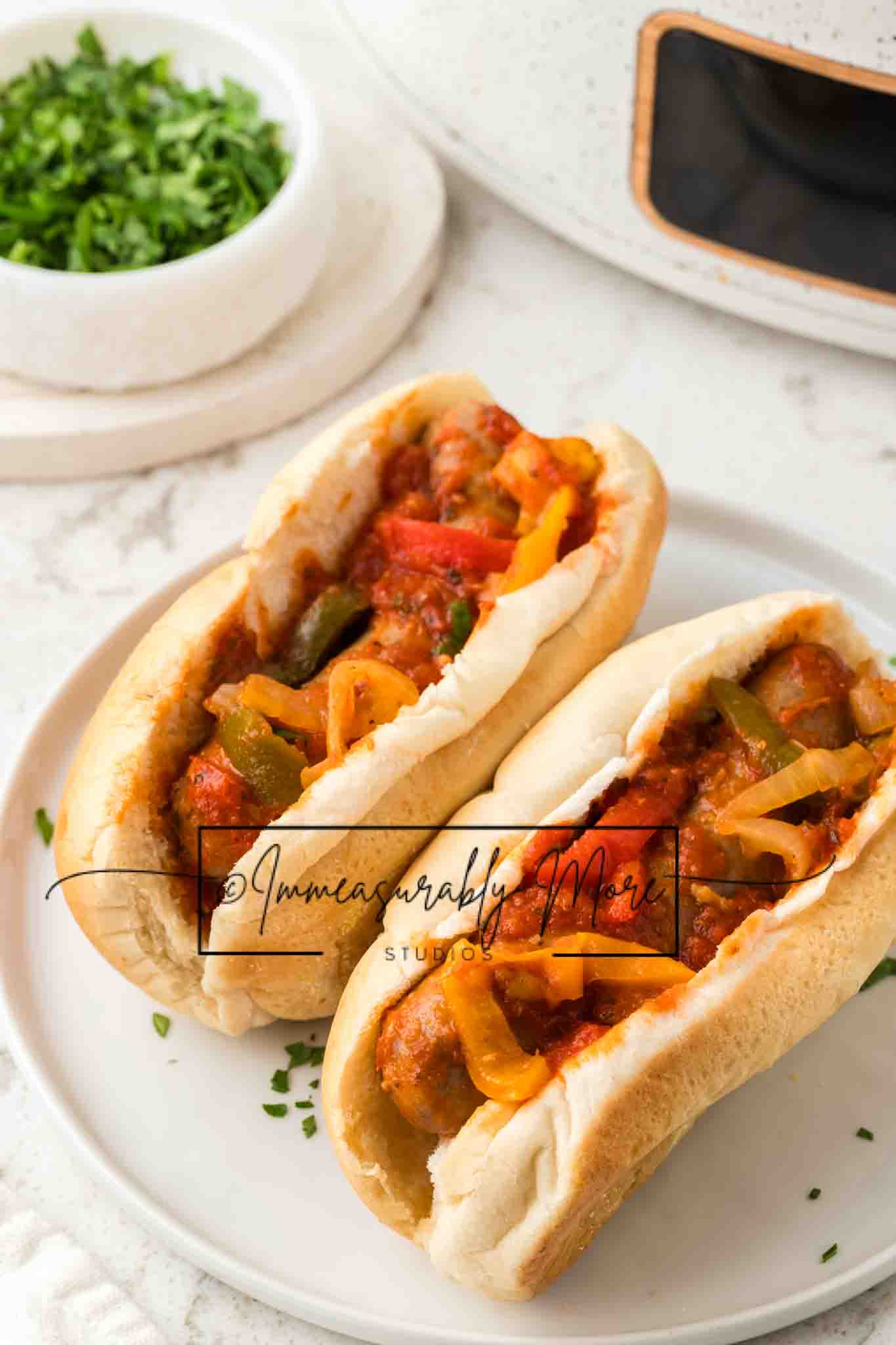 SLOW COOKER SAUSAGE AND PEPPERS EXCLUSIVE!!!