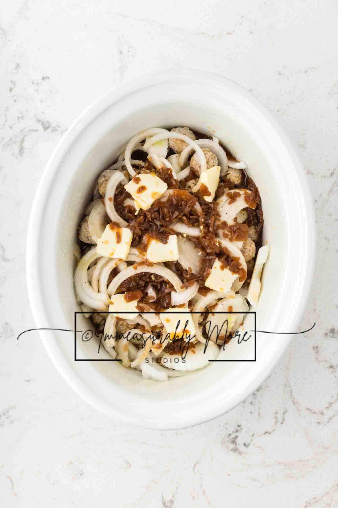 SLOW COOKER FRENCH ONION MEATBALLS EXCLUSIVE!!!