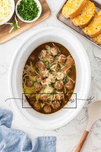 SLOW COOKER FRENCH ONION MEATBALLS EXCLUSIVE!!!