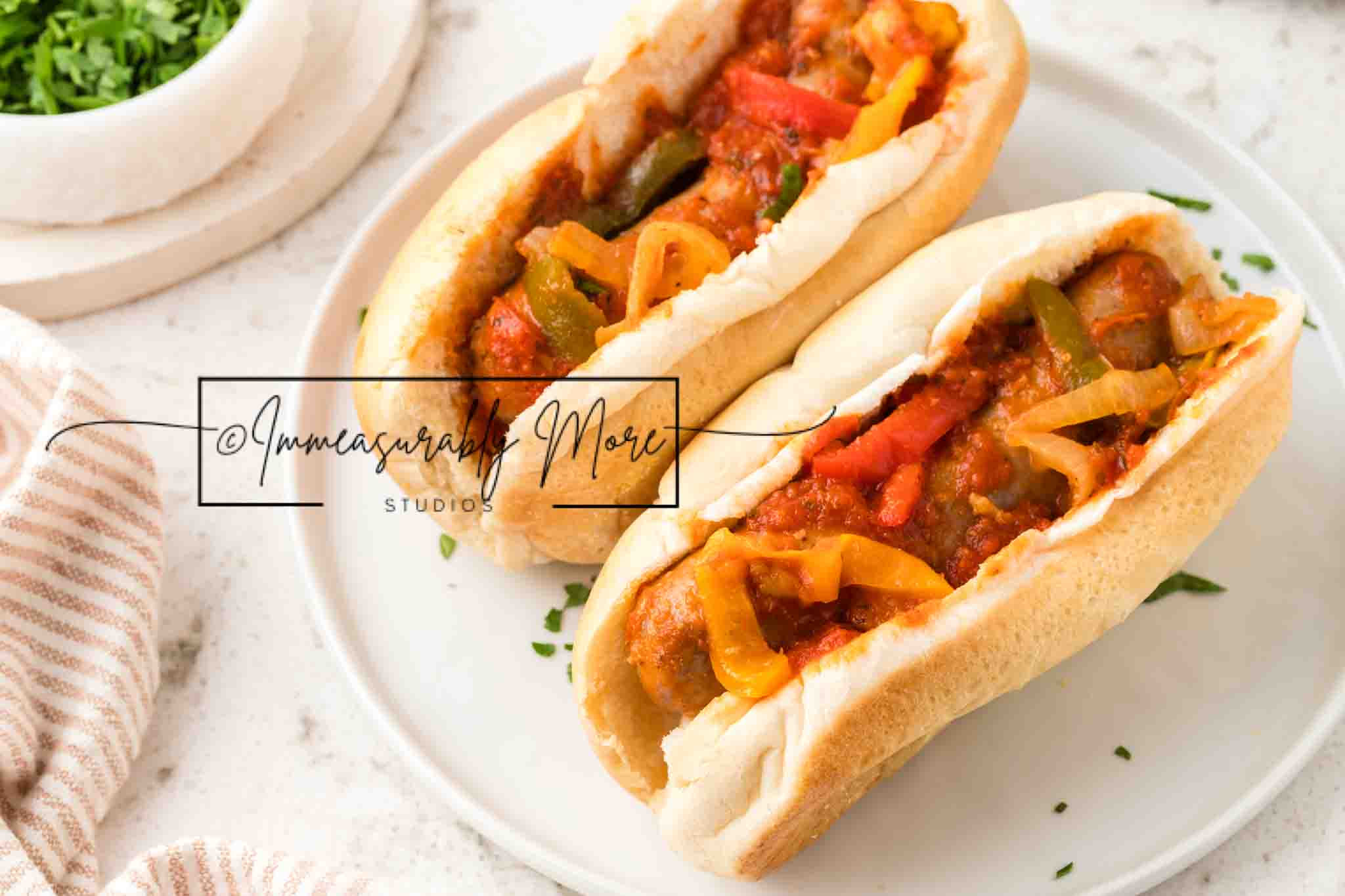 SLOW COOKER SAUSAGE AND PEPPERS EXCLUSIVE!!!