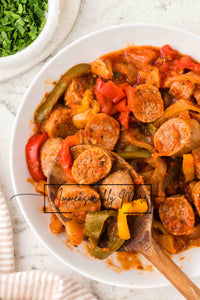 SLOW COOKER SAUSAGE AND PEPPERS EXCLUSIVE!!!